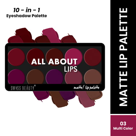 Swiss Beauty All About Lip Palette - 3