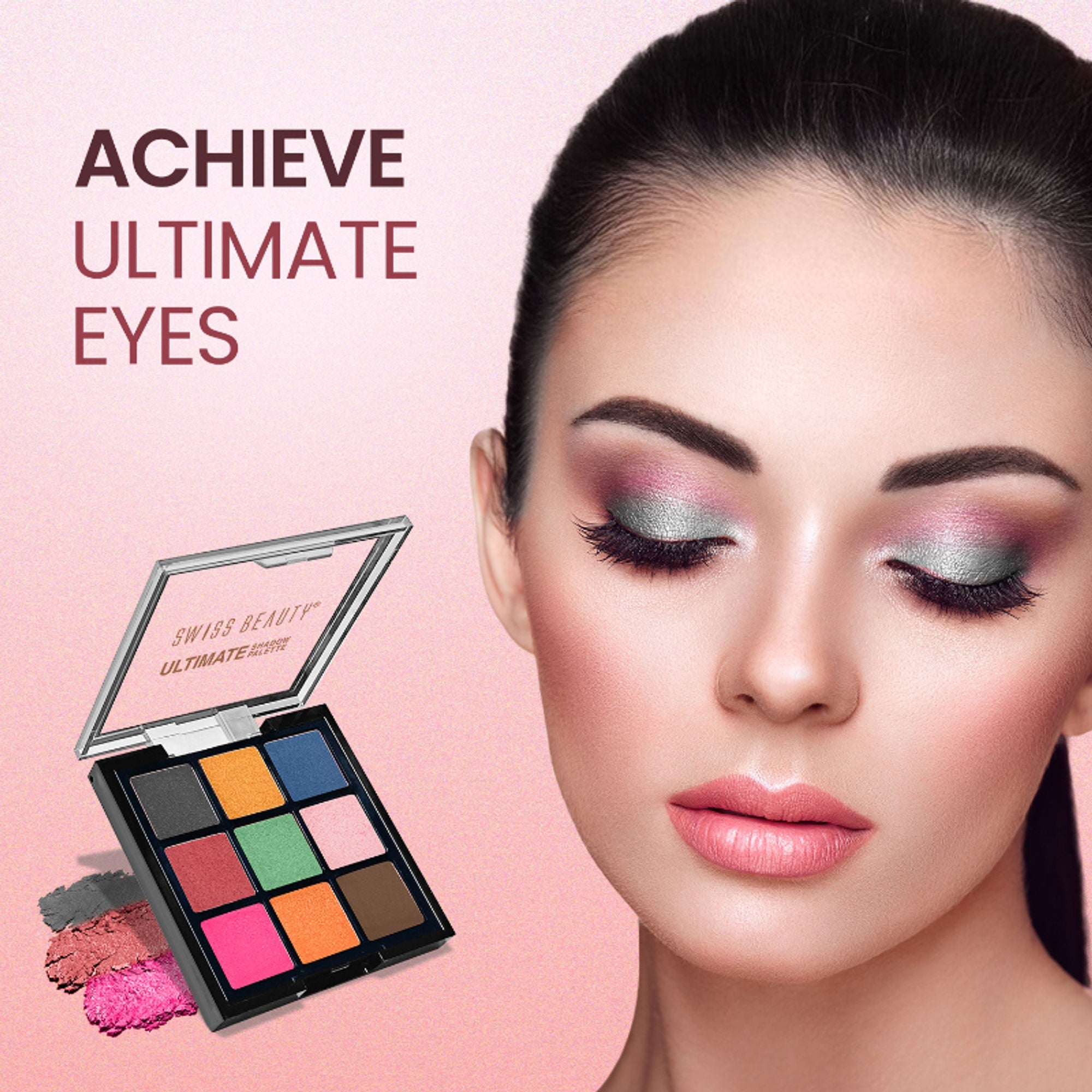 Swiss Beauty Ultimate 9 Pigmented Colors Eyeshadow Palette - 7 - Distacart