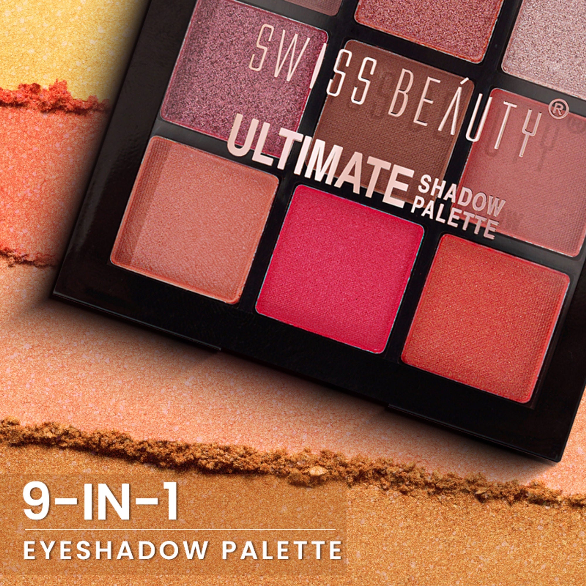 Swiss Beauty Ultimate 9 Pigmented Colors Eyeshadow Palette - 7 - Distacart