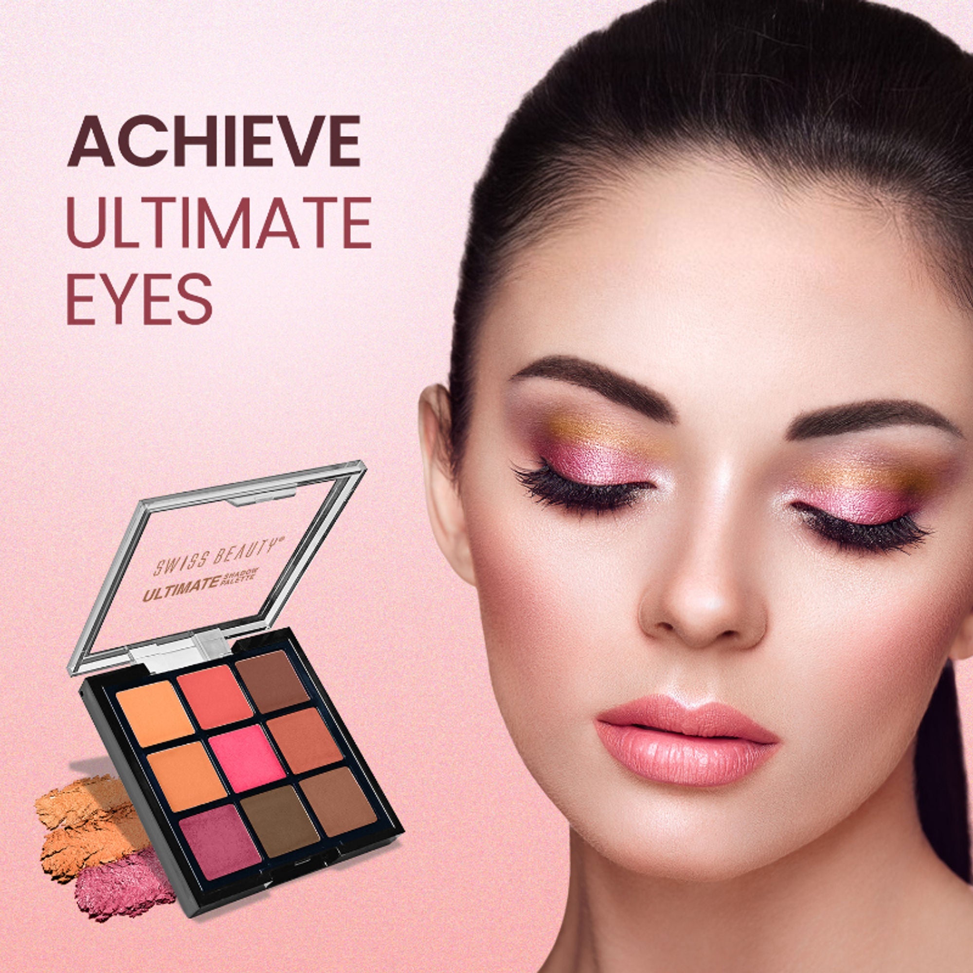 Swiss Beauty Ultimate 9 Pigmented Colors Eyeshadow Palette - 6 - Distacart