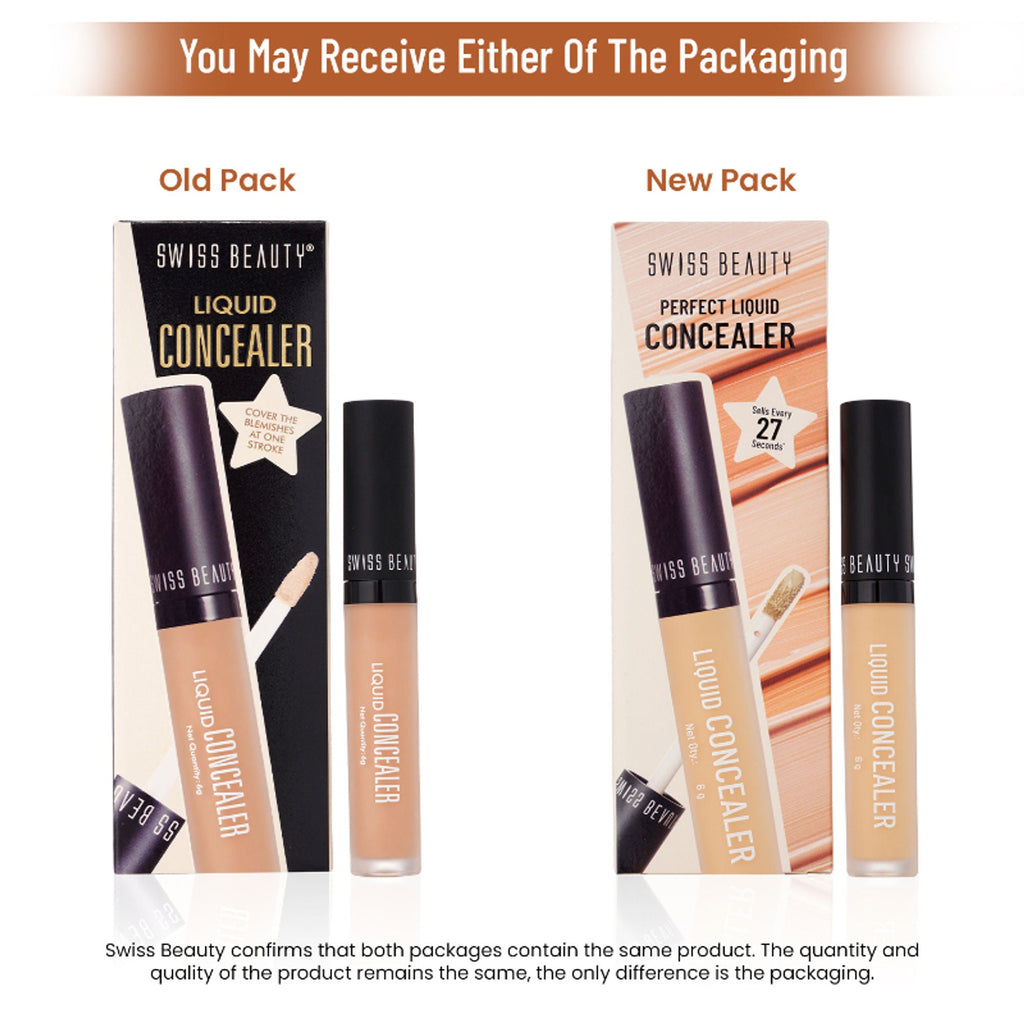 Swiss beauty Full Coverage Liquid Concealer With Jojoba Oil - 04 Medium Beige - Distacart