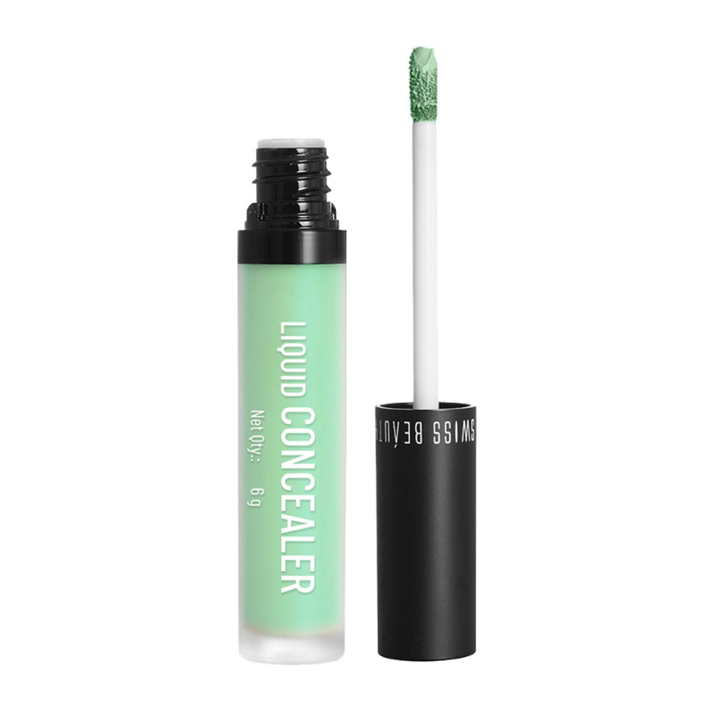 Swiss beauty Full Coverage Liquid Concealer With Jojoba Oil - 08 Green - Distacart