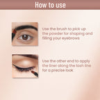 Swiss Beauty 3 In 1 Eyeliner, Eyebrow Filler and Kajal , 24-Hour Stay ,Waterproof - 02 Brown - Distacart