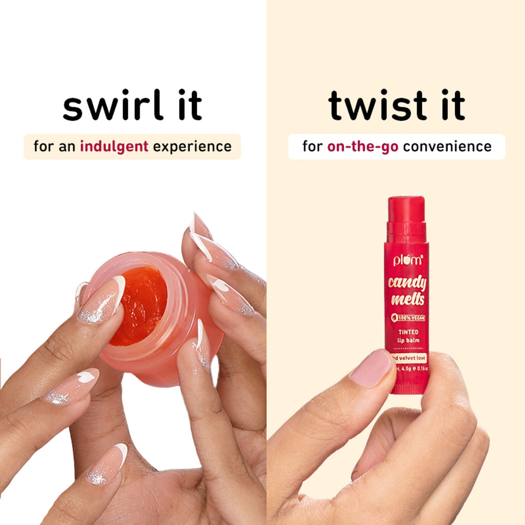 Plum Candy Melts Tinted Lip Balm - Red Velvet Love - Distacart