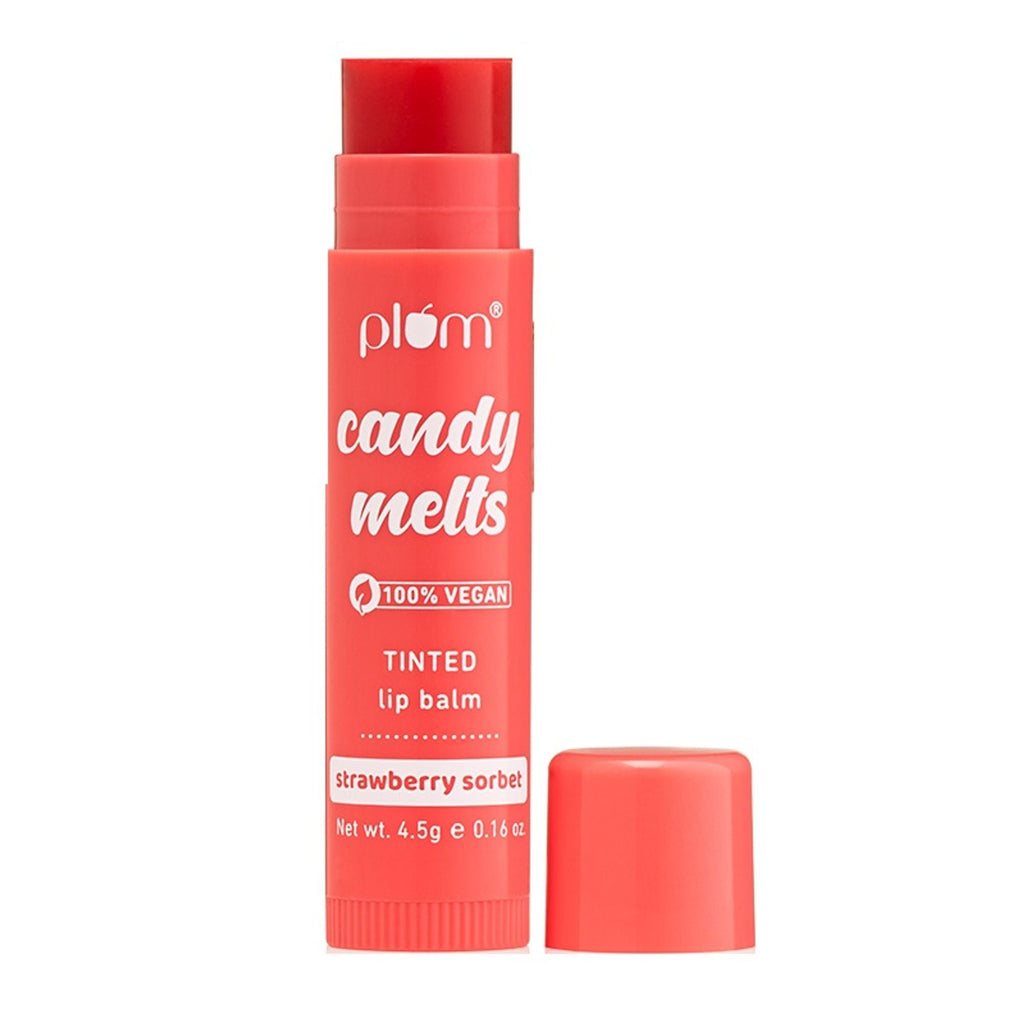 Plum Candy Melts Tinted Lip Balm - Strawberry Sorbet - Distacart
