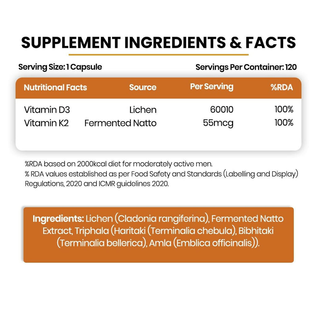 Himalayan Organics Vlado�s Plant Based 600iU Supplement Vitamin D3 + K2