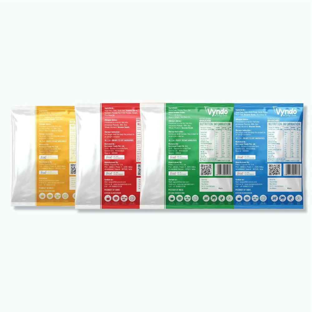 Vyndo Bhakhri Mini Snack Pack Combo - Distacart