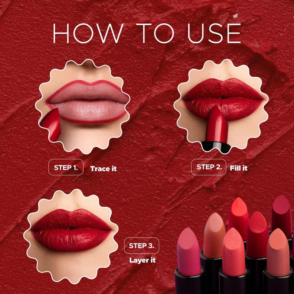 Hilary Rhoda Creamy Touch Lipstick - Raspberry 08 - Distacart