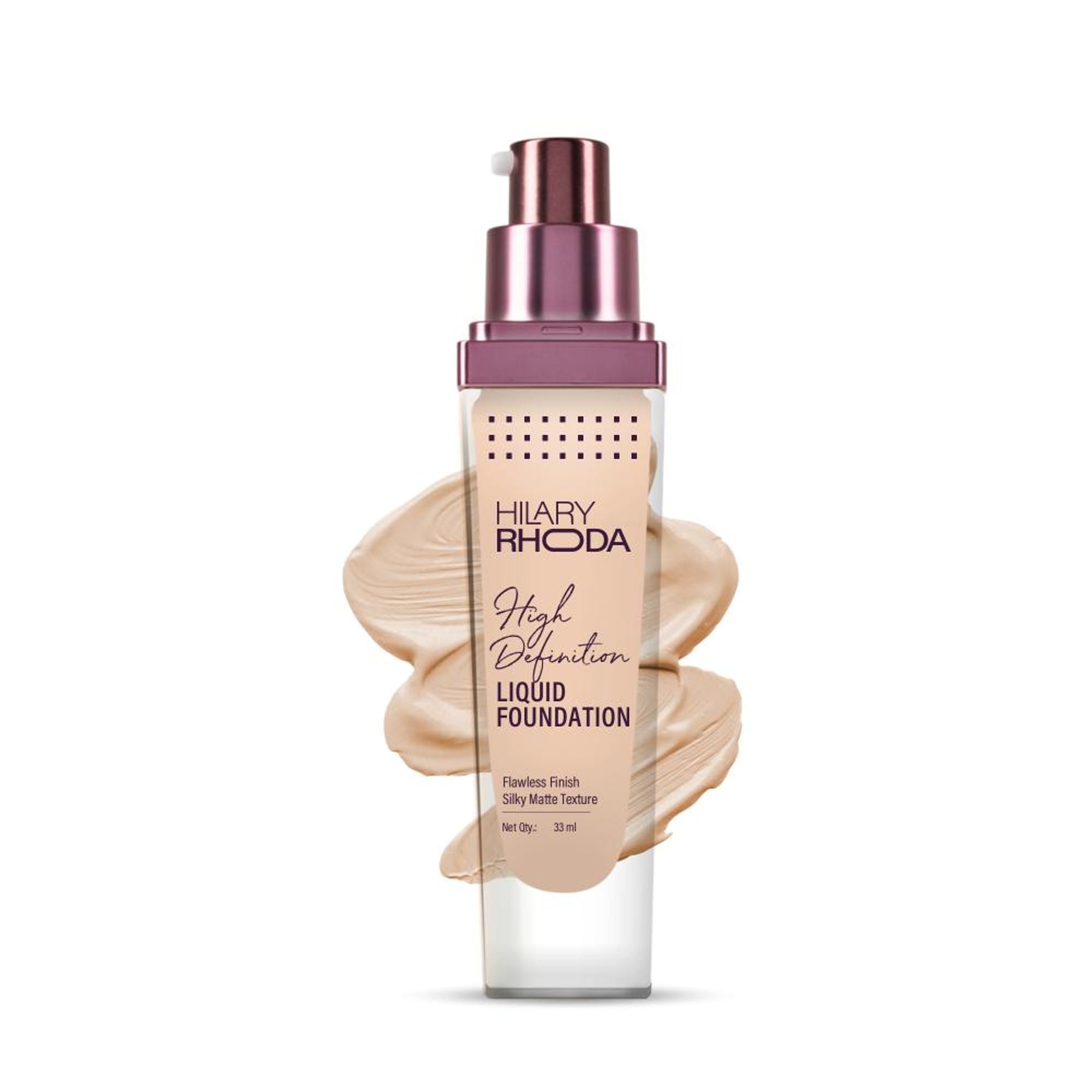 Hilary Rhoda Liquid High Definition Matte Foundation - Rose Blush 02 - Distacart