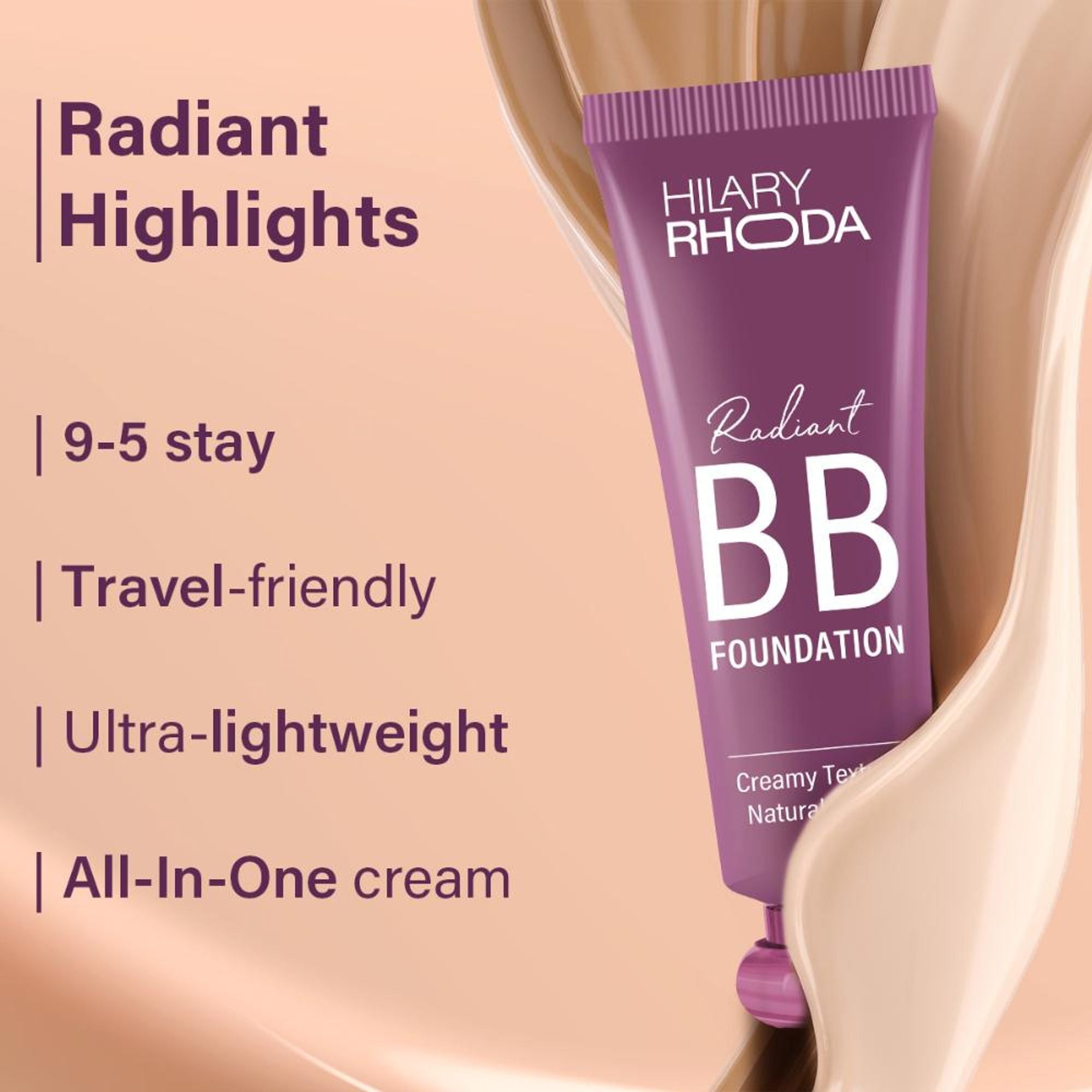 Hilary Rhoda Radiant Bb Foundation - White Island 01 - Distacart