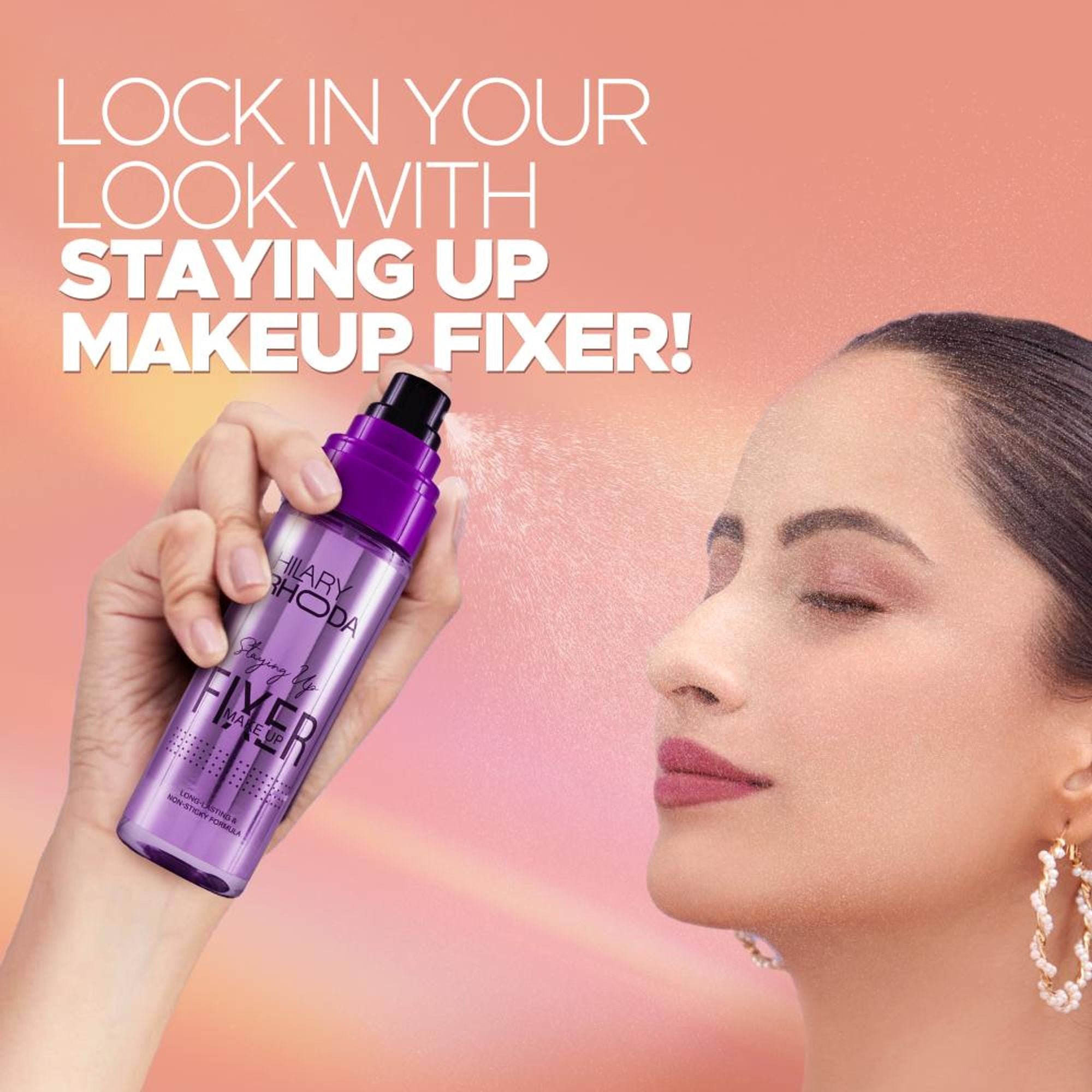 Hilary Rhoda Staying Up Waterproof Makeup Fixer - Distacart