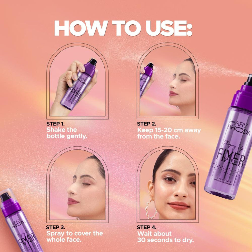 Hilary Rhoda Staying Up Waterproof Makeup Fixer - Distacart