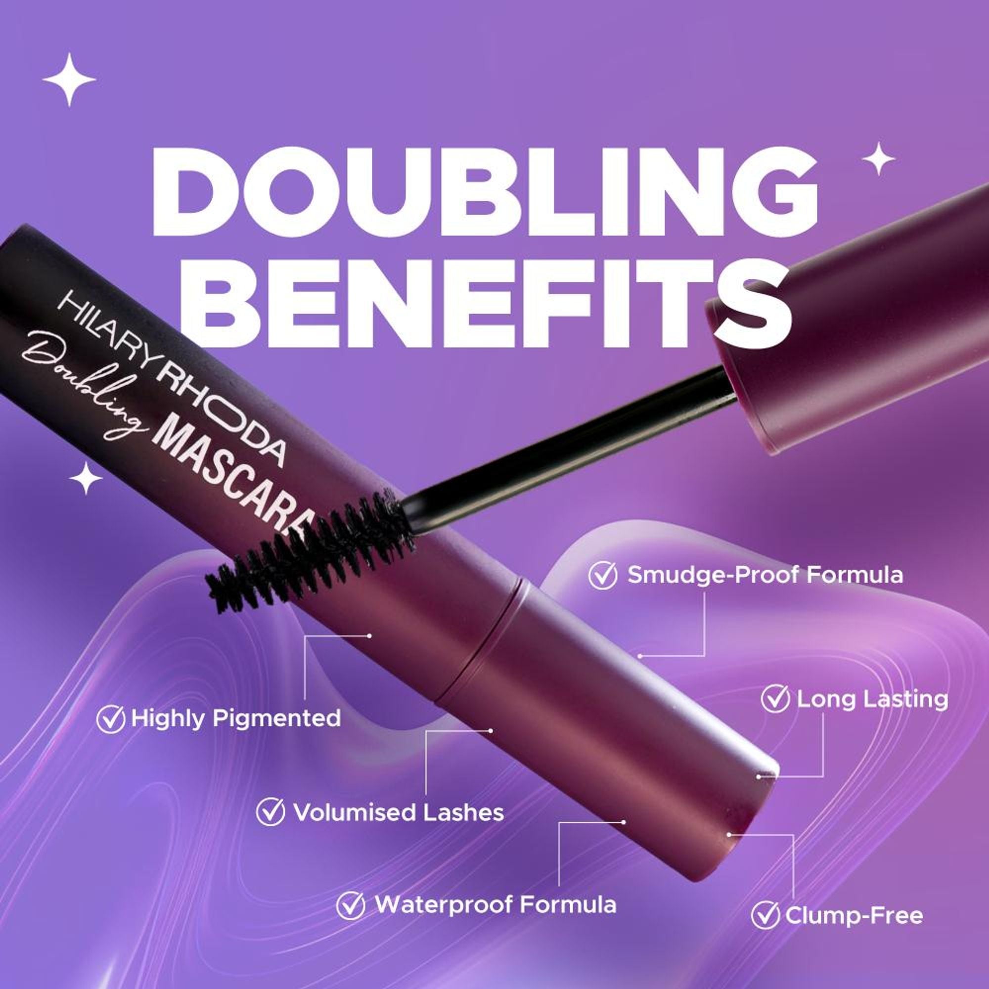 Hilary Rhoda Doubling Waterproof Mascara - Distacart
