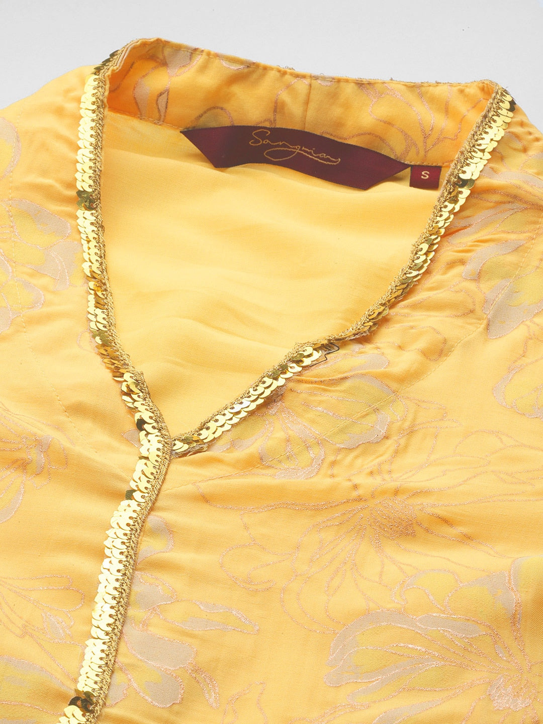 Sangria Women Ethnic Motifs Printed Kurta with Palazzos