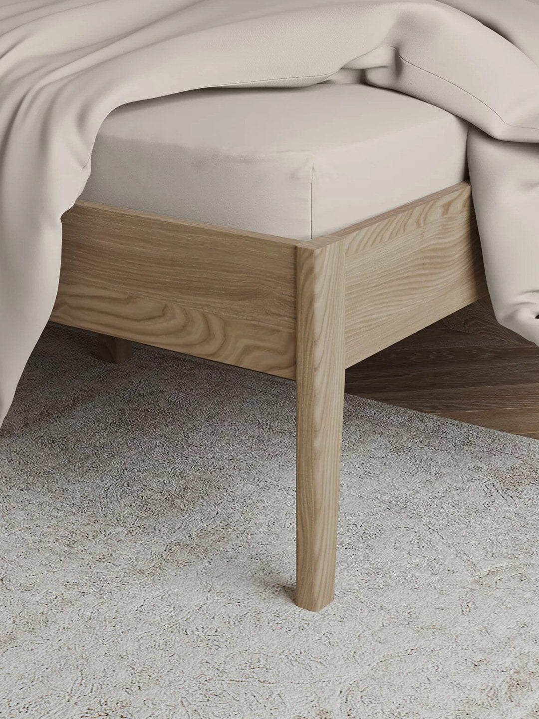 Marks & Spencer Cream-Coloured Fitted Egyptian Cotton 230 TC King Bedsheet