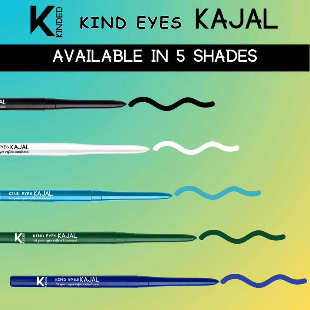 kinded kind eyes kajal 3 in 1 kohl kajal eye liner smokey eye shadow 01 boundless black