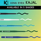 kinded kind eyes kajal 3 in 1 kohl kajal eye liner smokey eye shadow 01 boundless black
