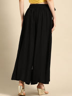 TAG 7 Women Pack of 2 Solid Flared Palazzos