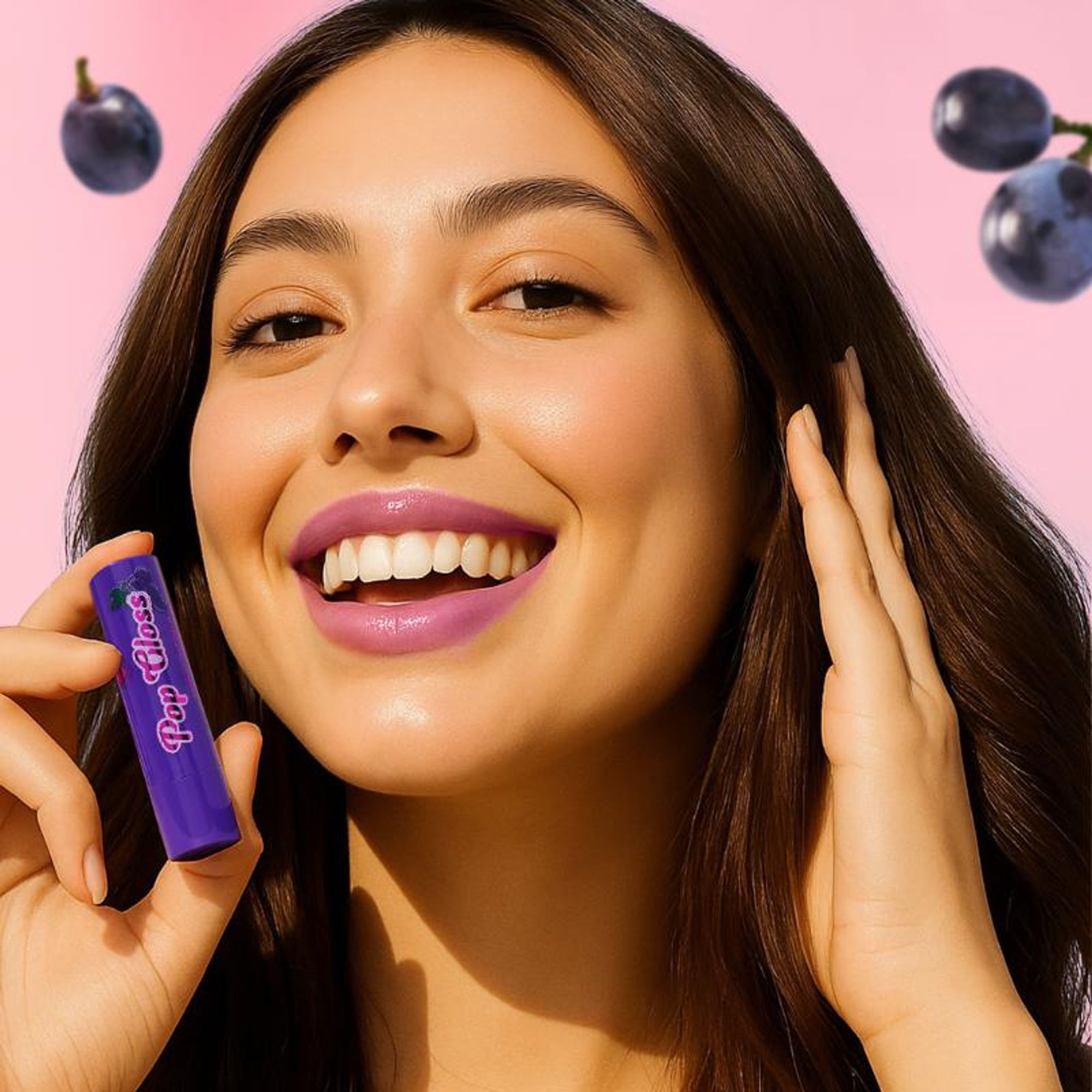 Makeup Revolution Pop Gloss Balm - Grape Purple - Distacart