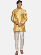 Sethukrishna Gold-Toned Kurta with Pyjamas For Men - Distacart