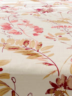 URBAN SPACE Serene White Floral Printed 200 TC Pure Cotton Bedsheet & Pillow Covers - Distacart