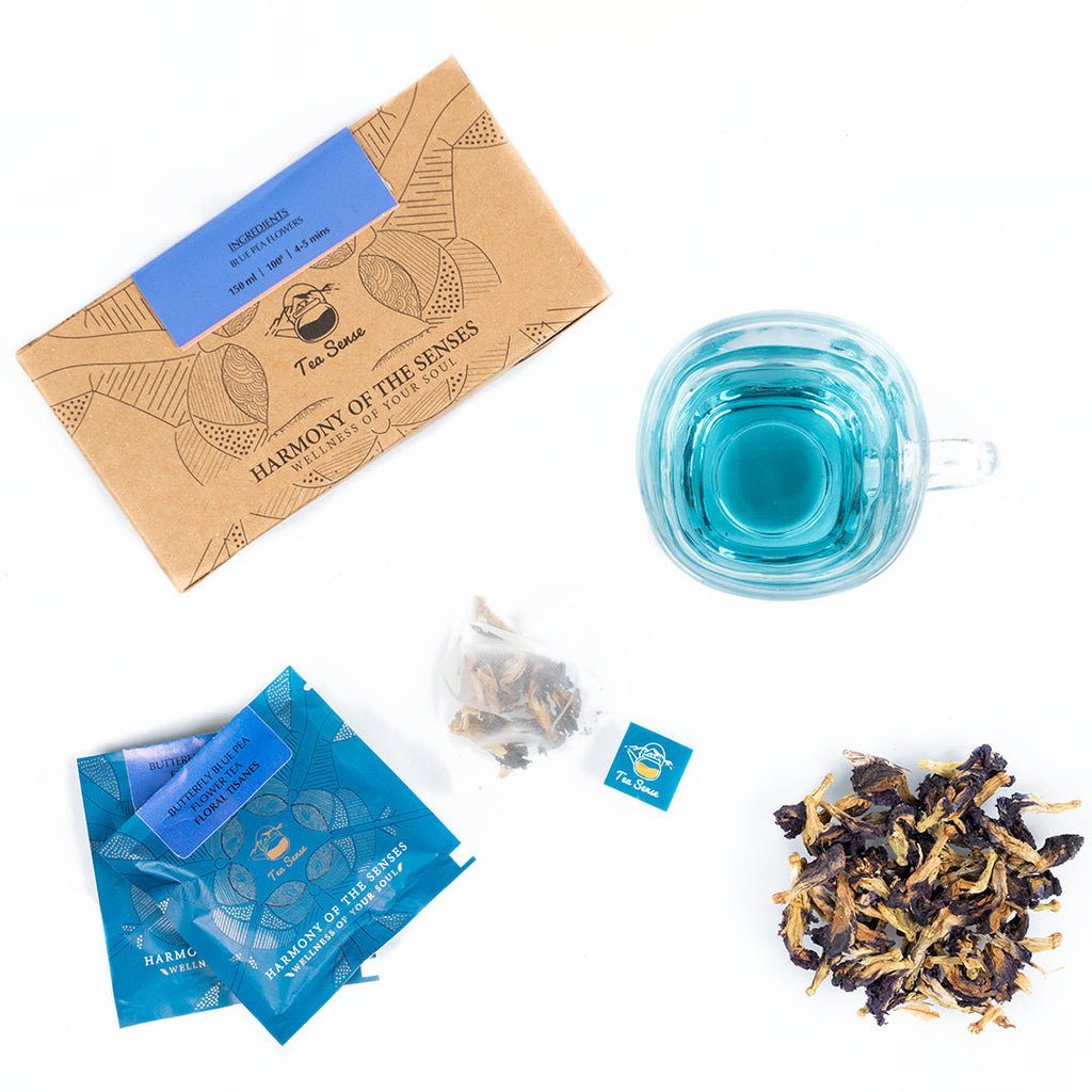 Tea Sense Butterfly Blue Pea Flower Tea Bags Box - Distacart