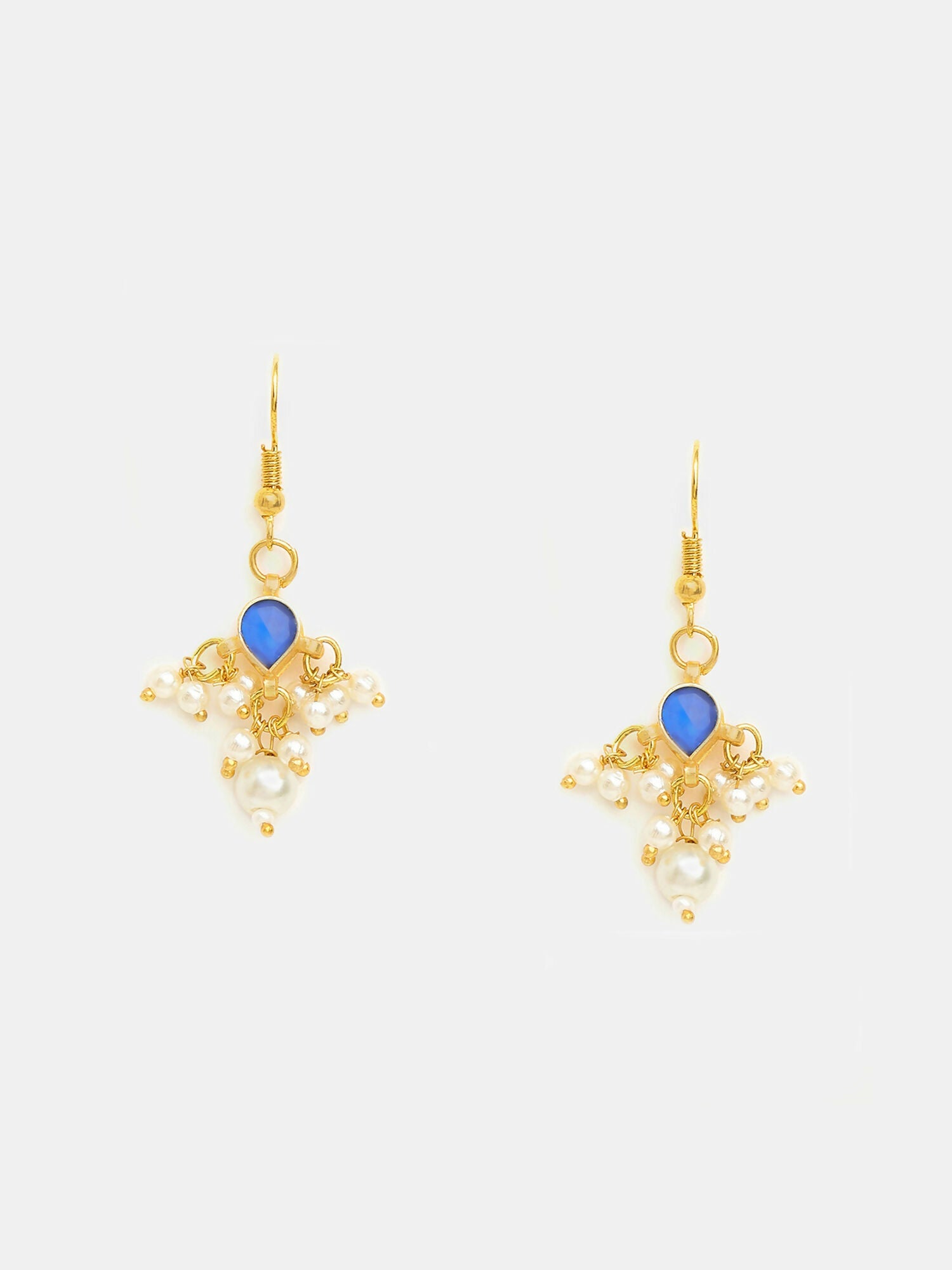 Ruby Raang Set Of 2 Blue Kundan - Distacart