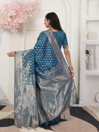 Shree Shyam Fashion Lichi Silk Light Pink Saree - Distacart
