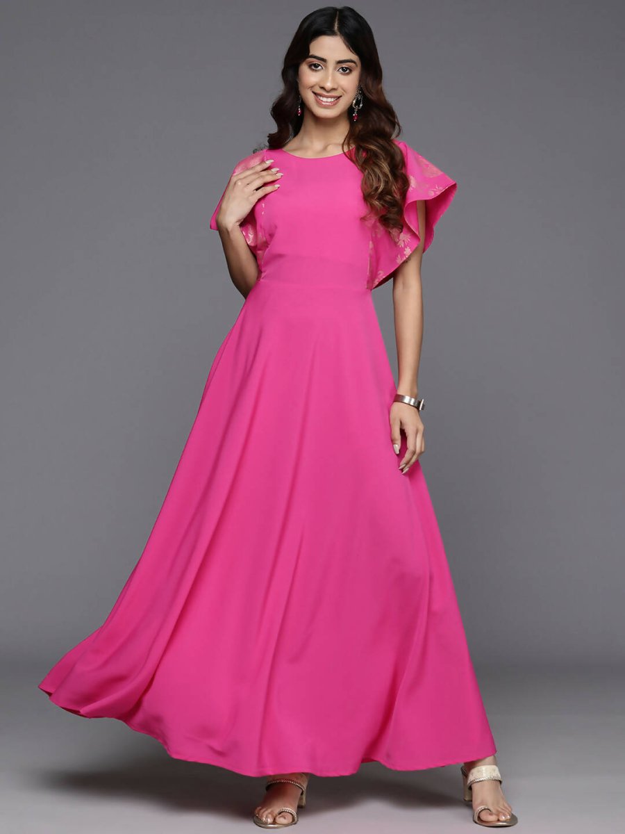Ahalyaa Women's Traditional wear Dress - Pink - Distacart