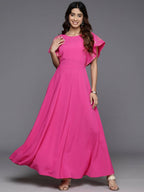 Ahalyaa Women's Traditional wear Dress - Pink - Distacart