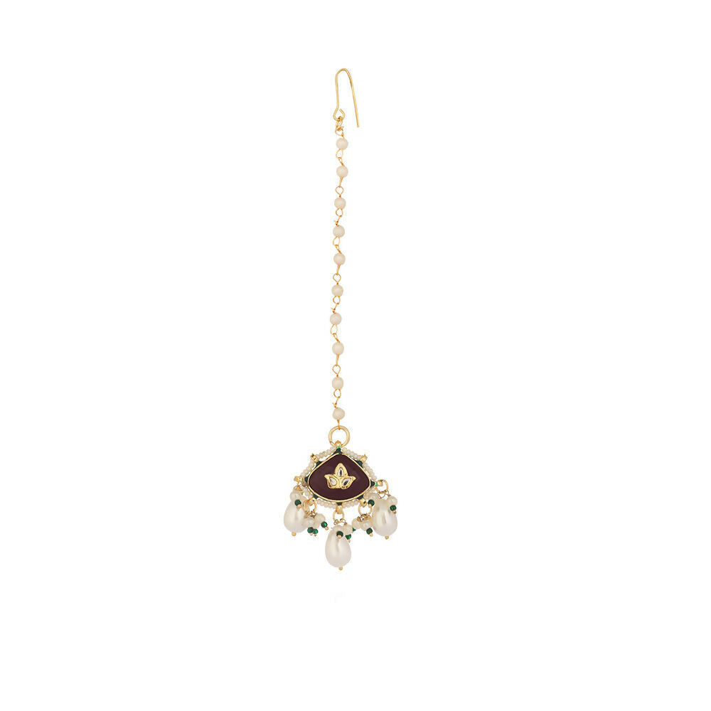 Nuyug 22K Gold Plated Ruby Grace Earrings - Distacart