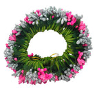 Pink & Silver Pollens Bridal Hair Gajra - Distacart