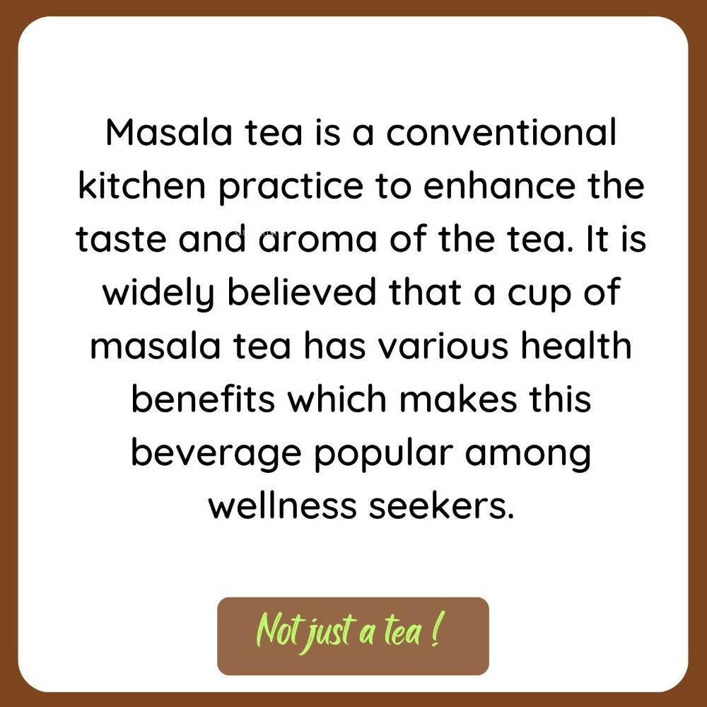 Satvi Wellness Masala Chai | Masala tea | Black tea with spices and herbs | Karak tea - Distacart