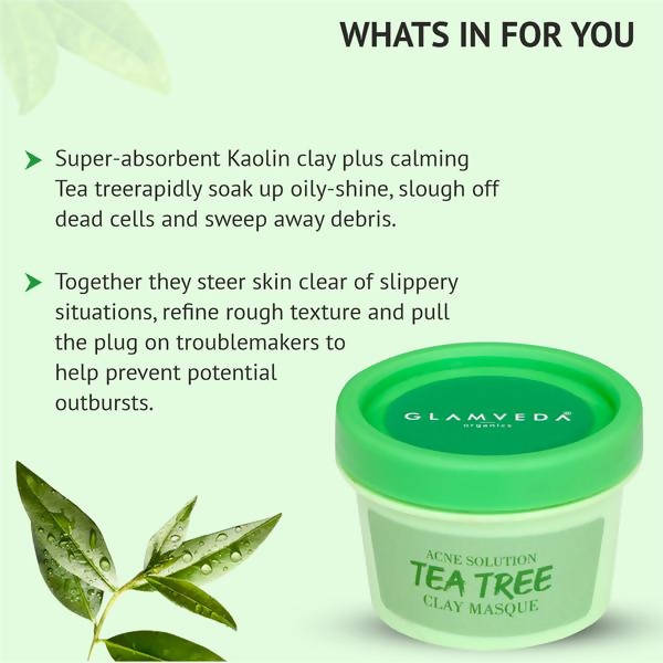 Glamveda Acne Solution Tea Tree Clay Masque