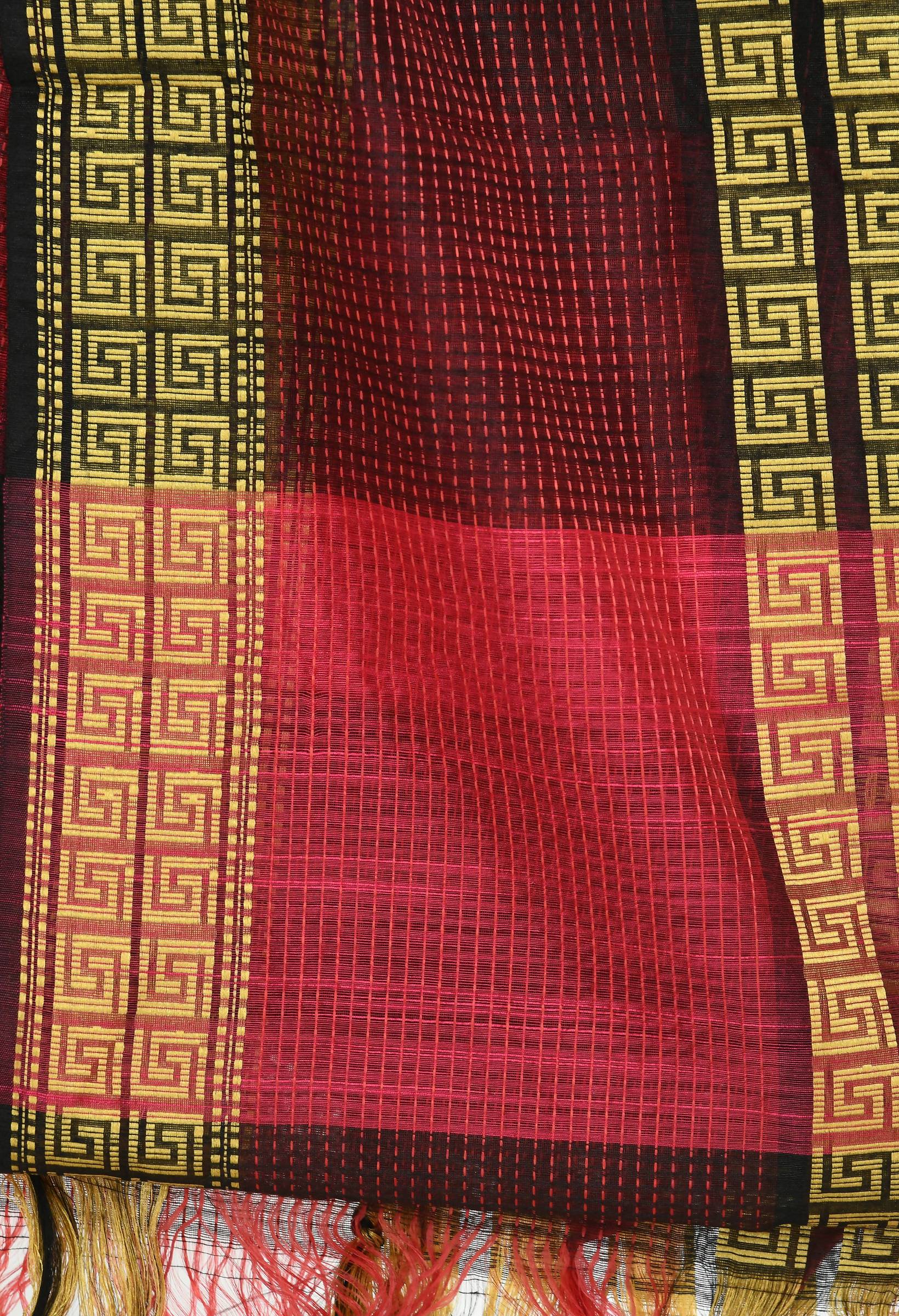 Mominos Fashion Moeza Handloom Cotton Rani Tone Dupatta - Distacart