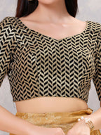 Joban Fashion Women Silk Wine Stitched Blouse