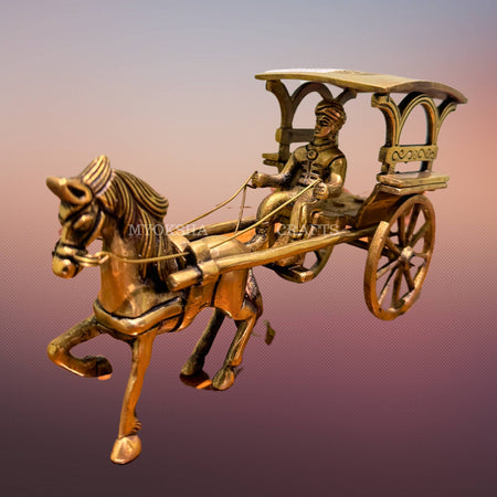 Brass Horse Cart