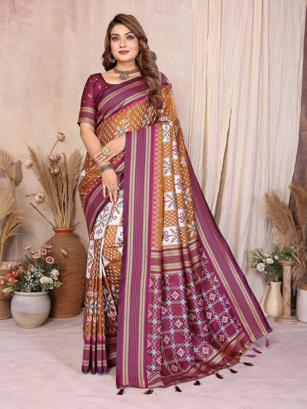 Aastha Fashion Mustard Soft Silk Weaving Saree - Distacart