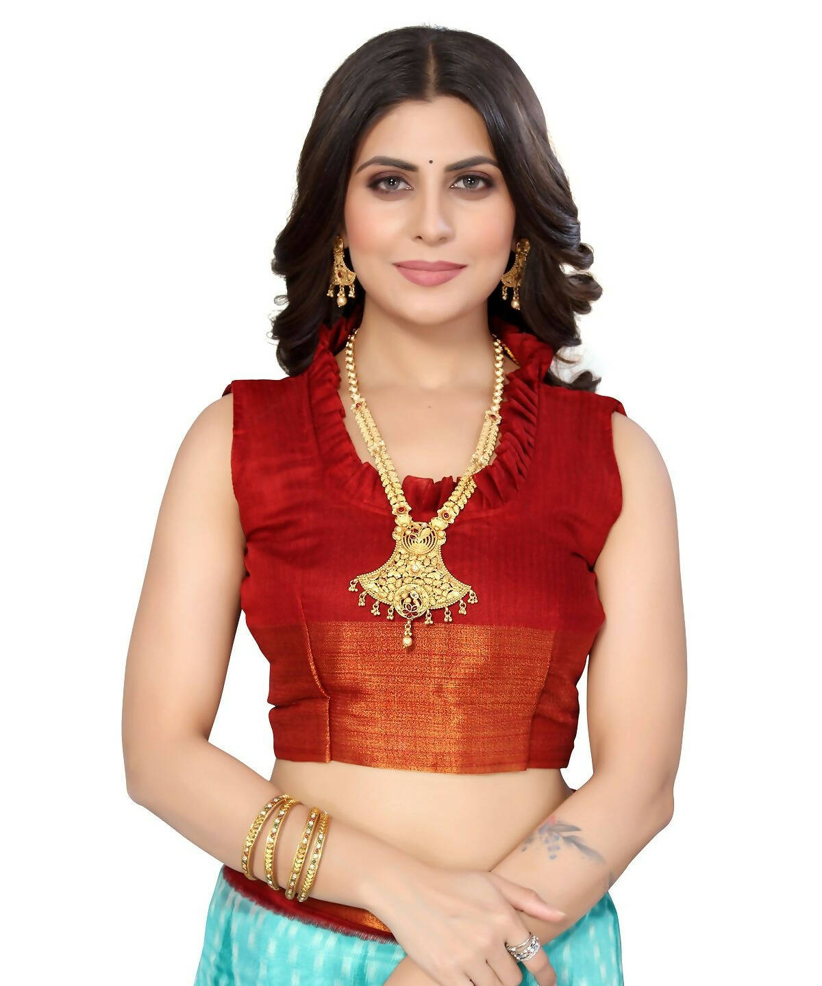 Vamika Cotton Sky Blue Jari Border Bollywood Style Saree (DINO SKY BLUE) - Distacart