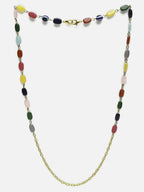 Multicolored Beaded Evil Eye Mask Chain - Ruby Raang - Distacart