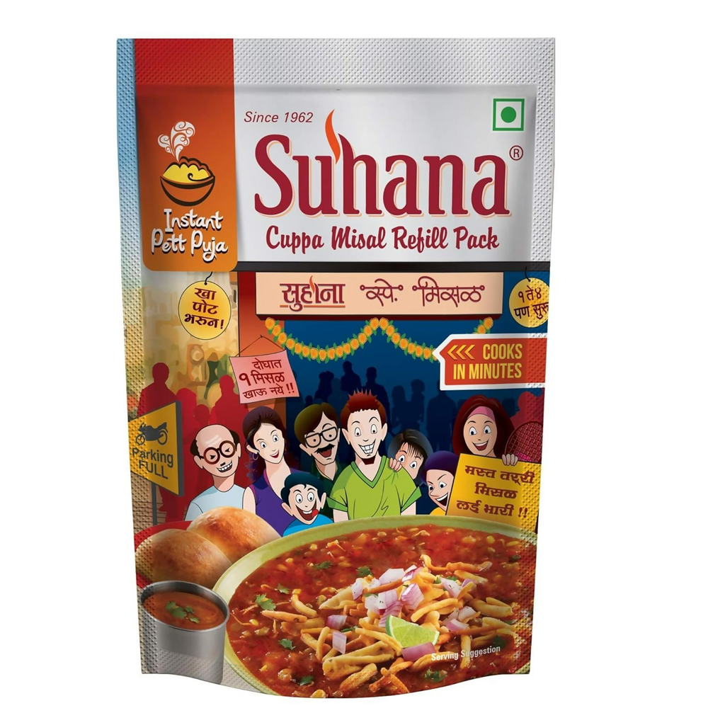 Suhana Cuppa Misal Refill Pouch Ready to Eat Instant Breakfast - Distacart