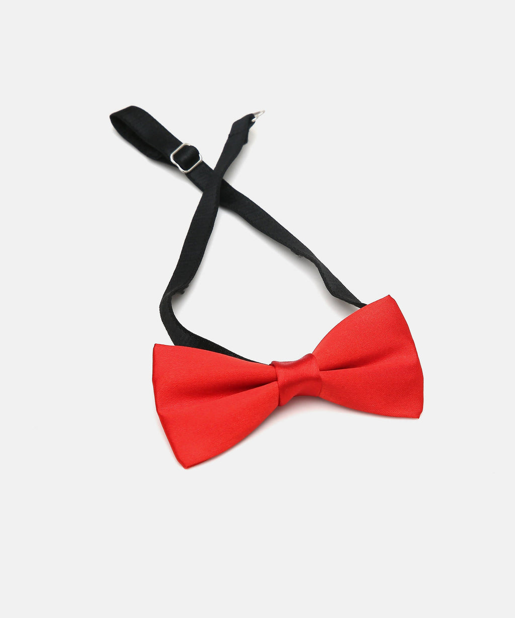 Manet Boys Solid Single Layer Bow - Red