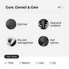 Cureskin 2 in 1 Shampoo with Conditioner with Keratin, Caffeine and Ceramide