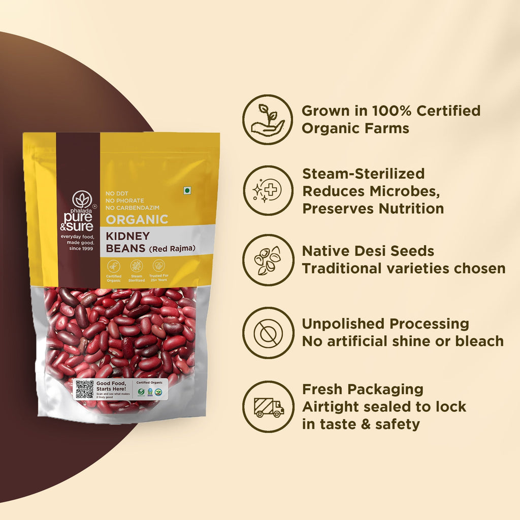 Pure & Sure Organic Kidney Beans / Rajma - Distacart