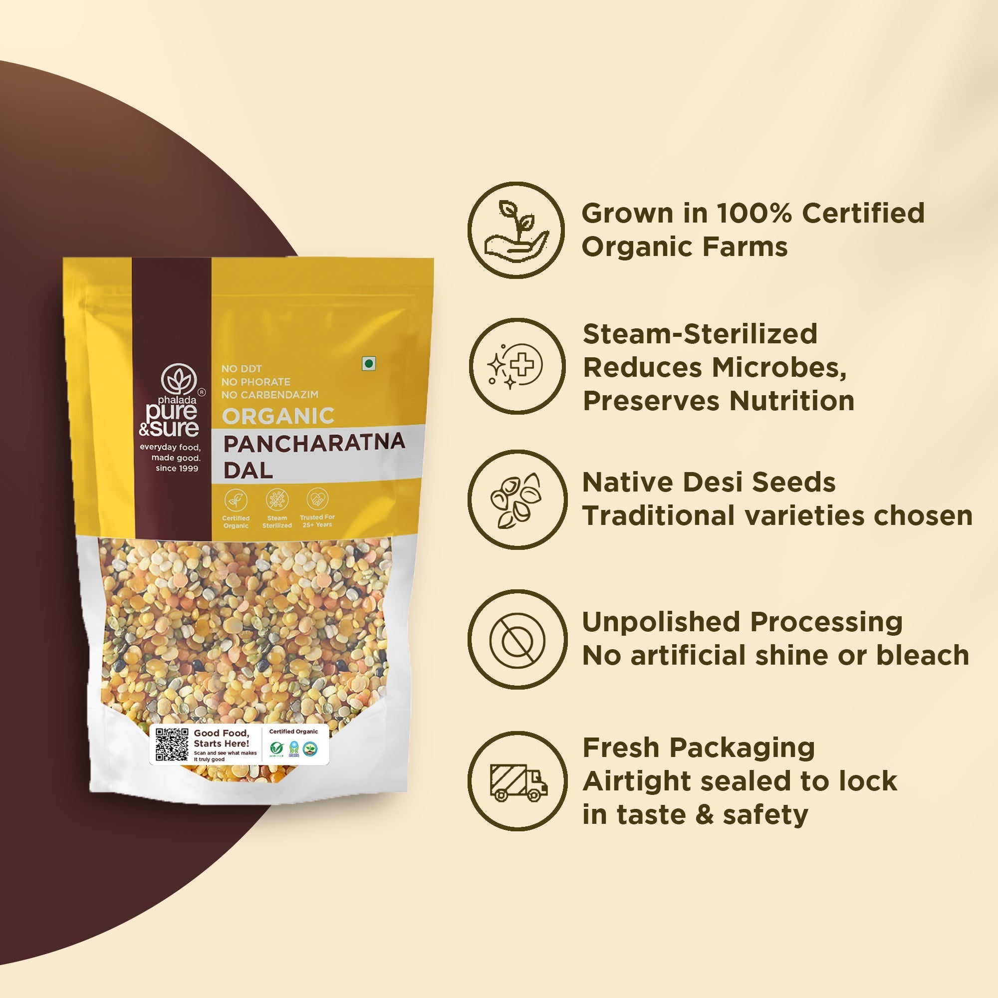 Pure & Sure Organic Pancharatna Dal - Distacart