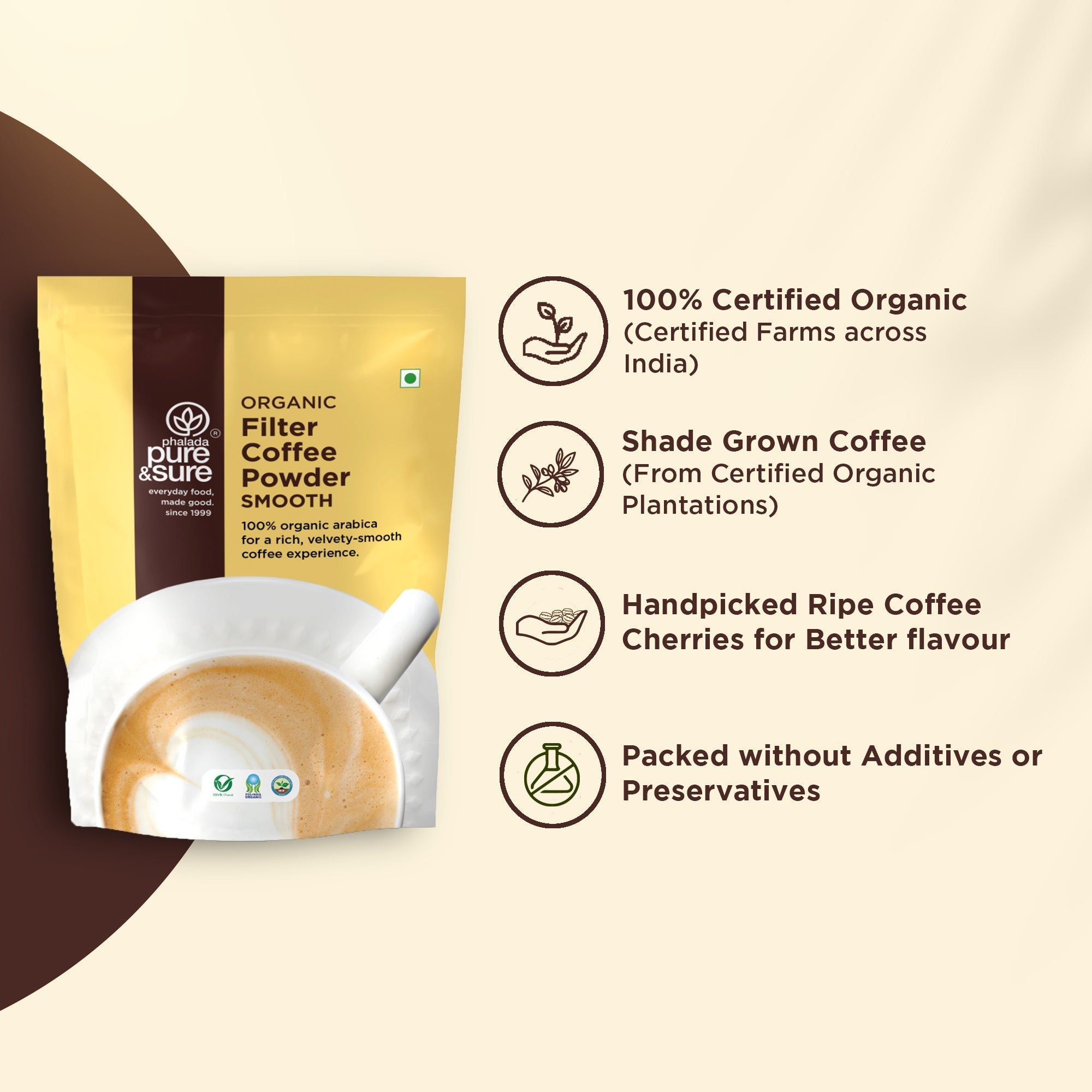 Pure & Sure Organic Coffee Smooth - Distacart