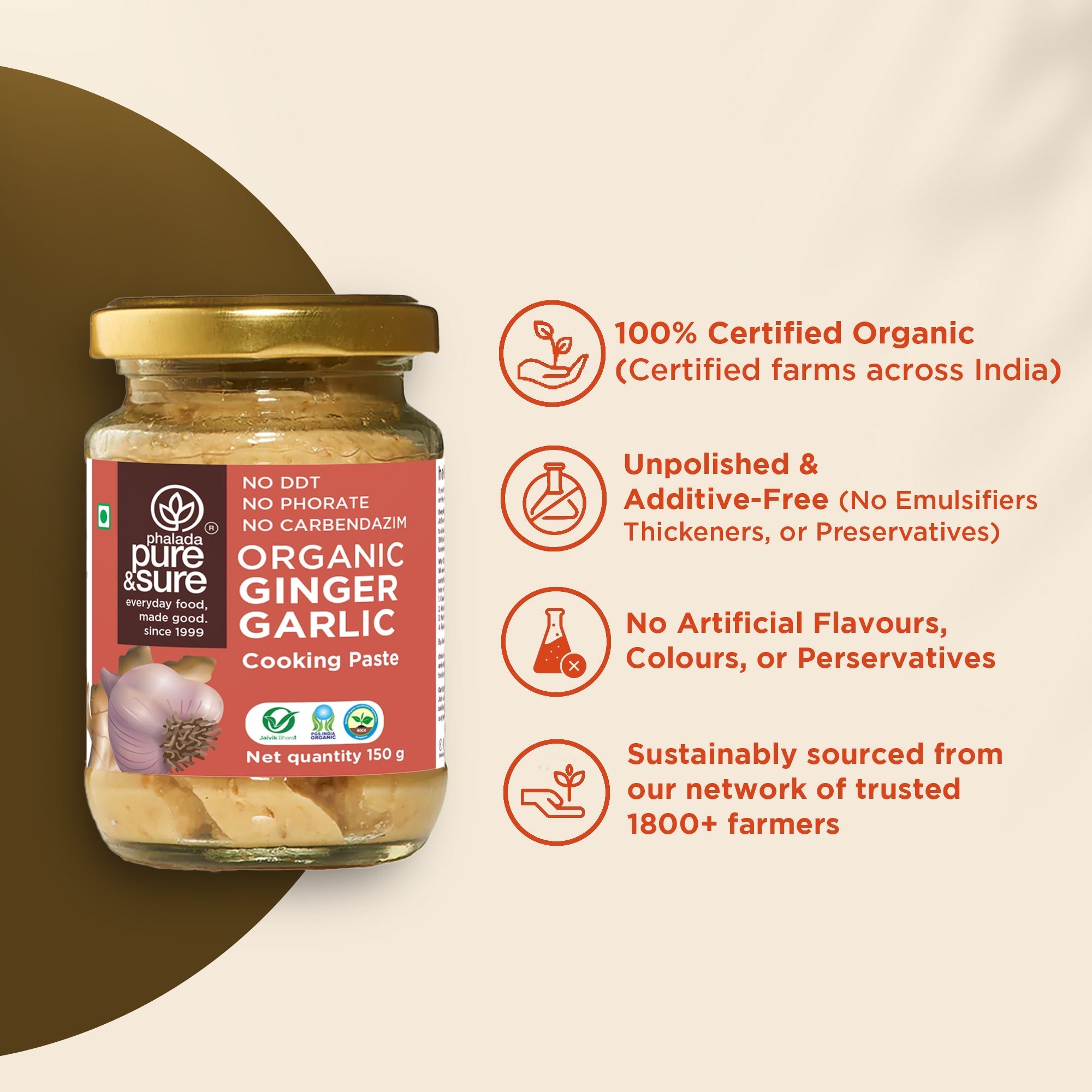 Pure & Sure Organic Ginger Garlic Paste - Distacart