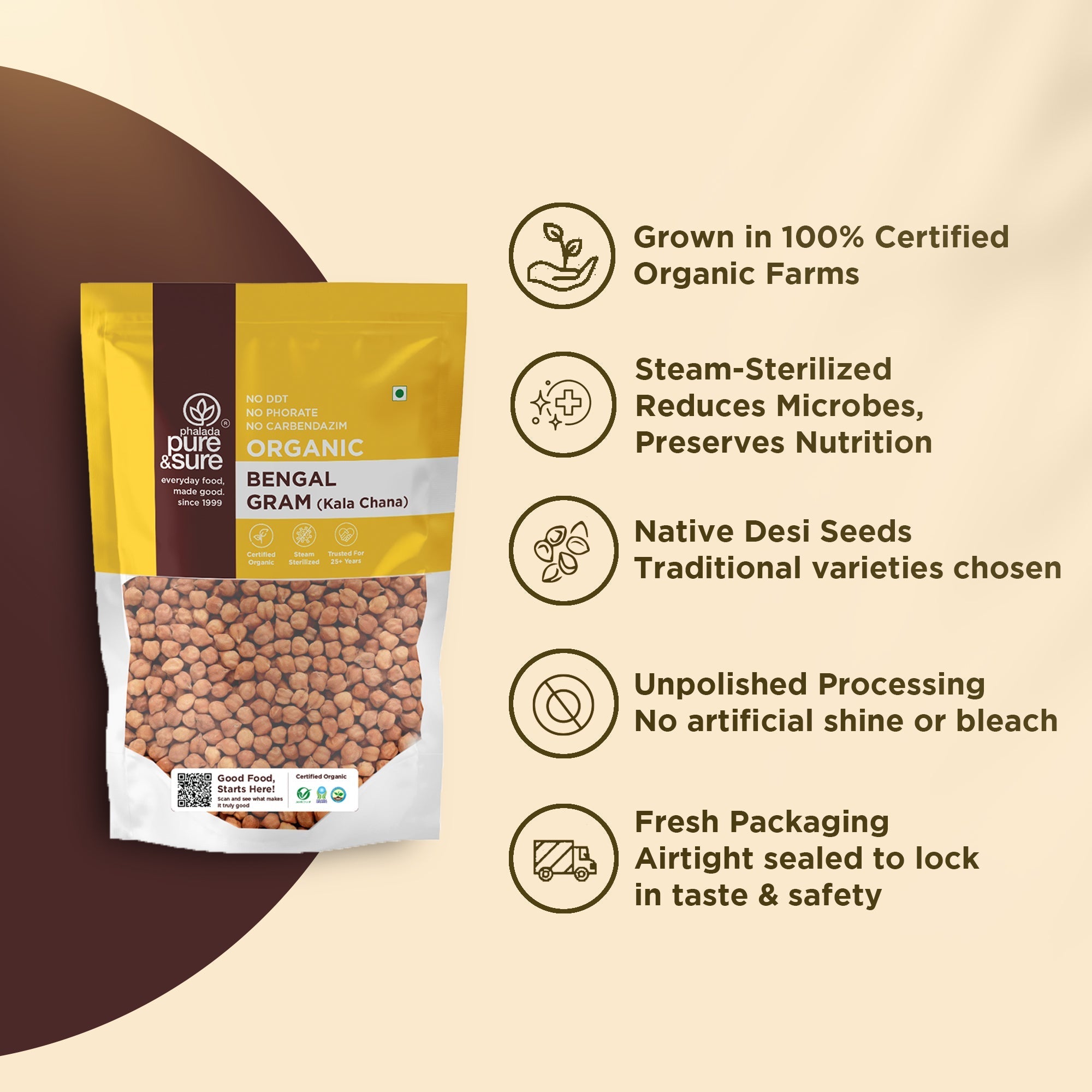 Pure & Sure Organic Bengal Gram - Distacart