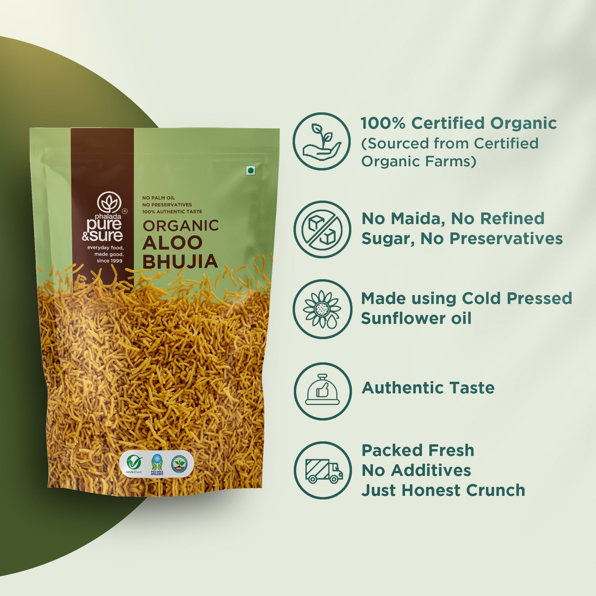Pure & Sure Organic Aloo Bhujia - Distacart
