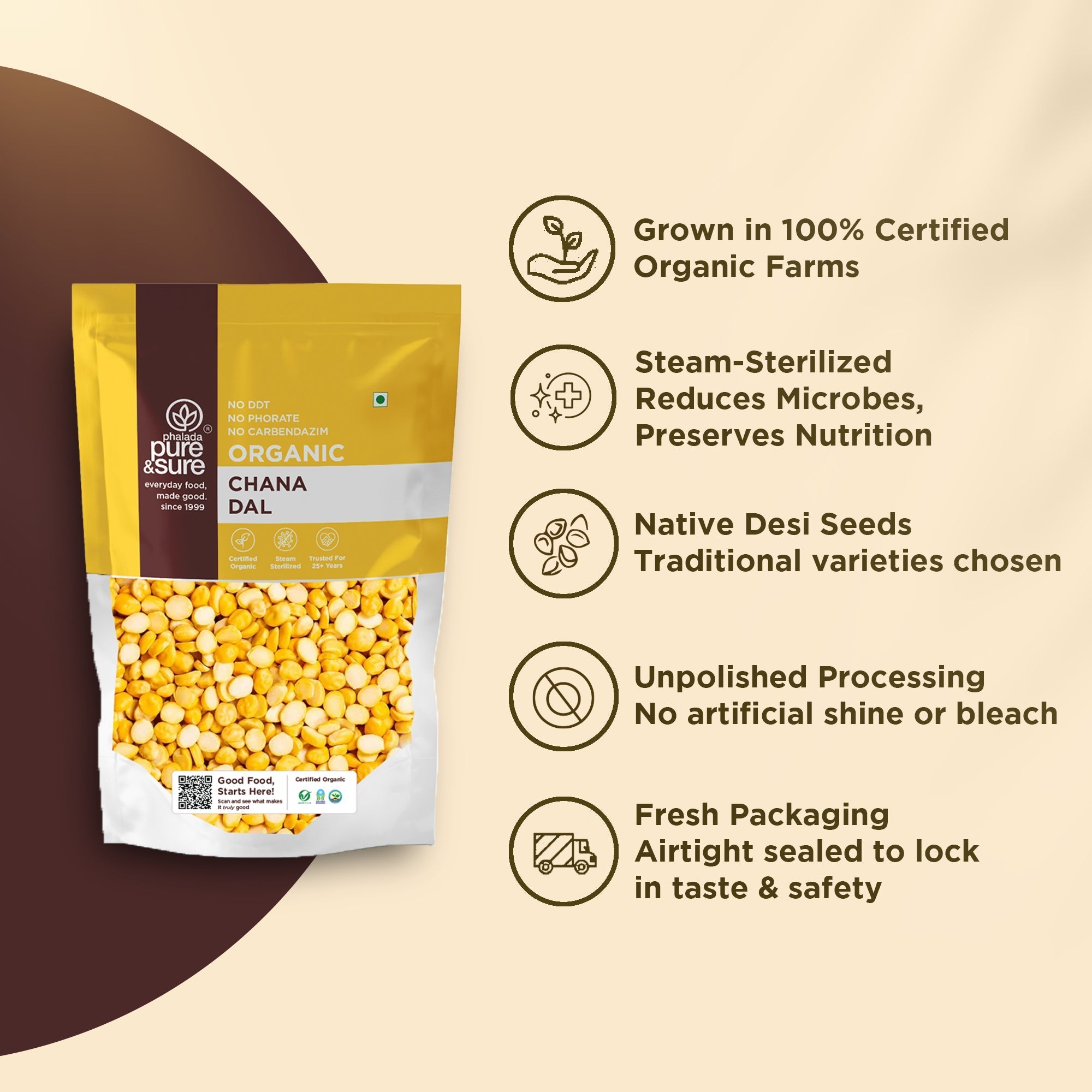 Pure & Sure Organic Chana Dal - Distacart